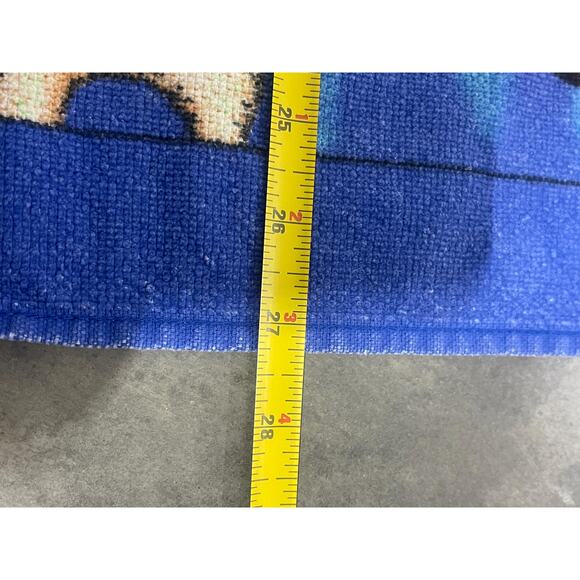 80s Tropical Design, Beach Towel, Bright Colors, Diver and Fish, Parrot, Jaguar - Picture 3 of 3